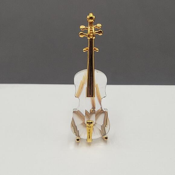 Swarovski Violin With Stand Crystal Memories Figurine Vintage Retired - Picture 2 of 13